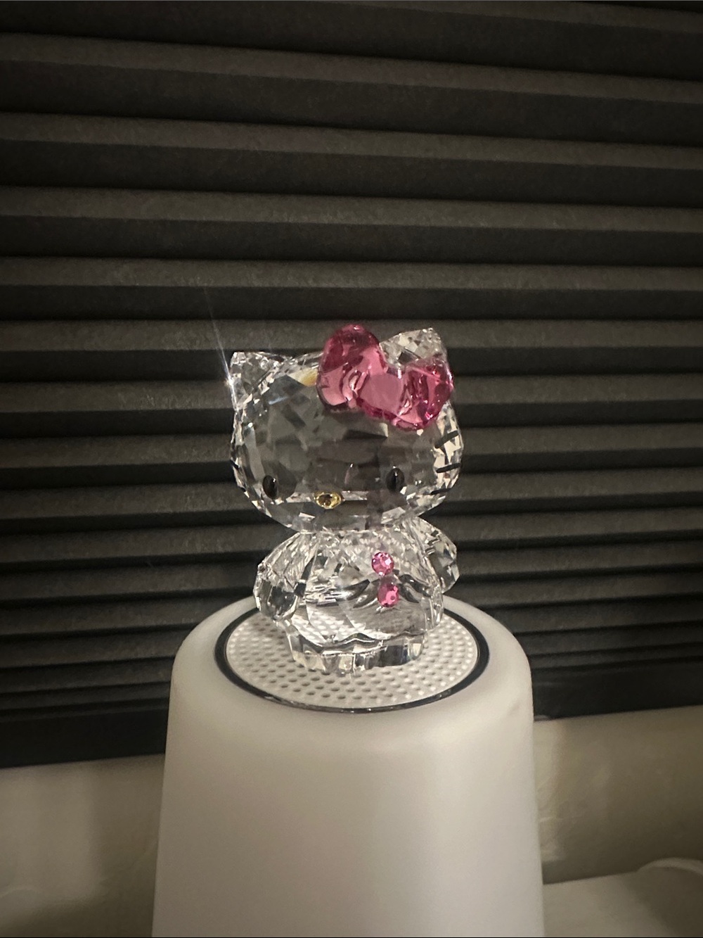 Swarovski Hello Kitty Figurine with Pink Bow